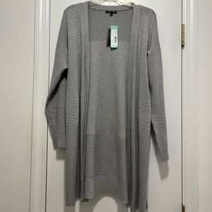 LETY & ME
Mira Ribbed Open Cardigan
Light Grey - L